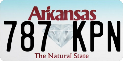 AR license plate 787KPN