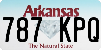 AR license plate 787KPQ