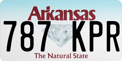 AR license plate 787KPR