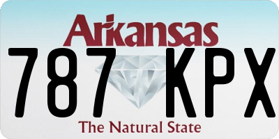 AR license plate 787KPX