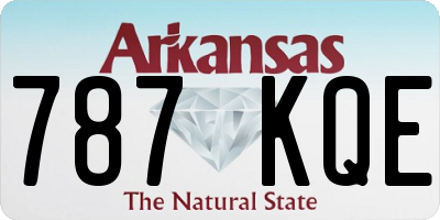 AR license plate 787KQE