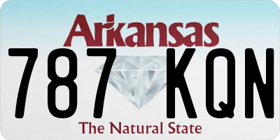 AR license plate 787KQN