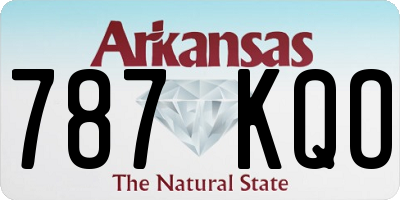AR license plate 787KQO