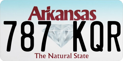 AR license plate 787KQR