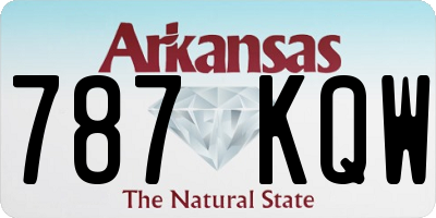 AR license plate 787KQW