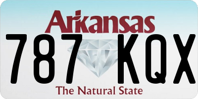 AR license plate 787KQX