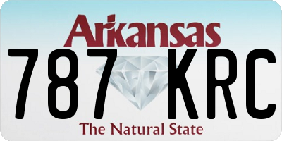 AR license plate 787KRC