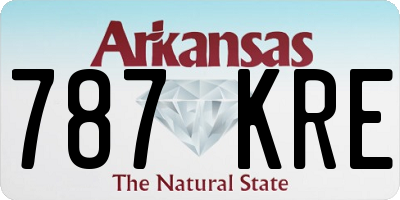 AR license plate 787KRE