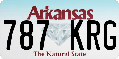 AR license plate 787KRG