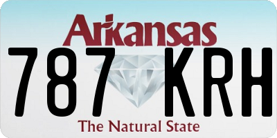 AR license plate 787KRH