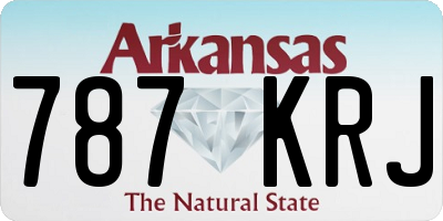 AR license plate 787KRJ