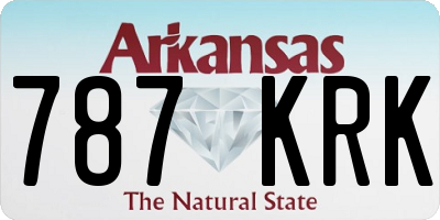 AR license plate 787KRK