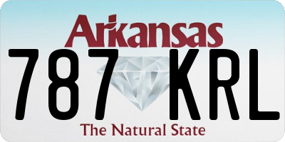 AR license plate 787KRL