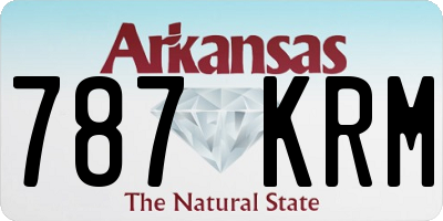 AR license plate 787KRM