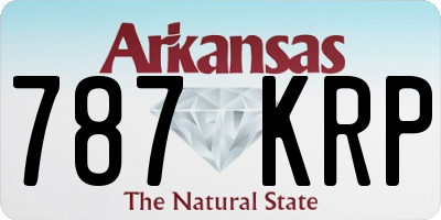 AR license plate 787KRP