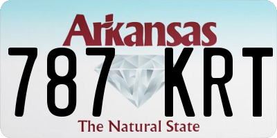 AR license plate 787KRT