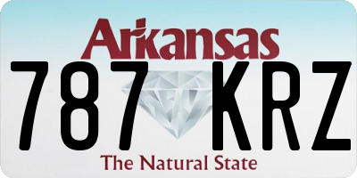 AR license plate 787KRZ