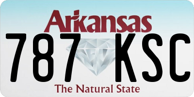 AR license plate 787KSC