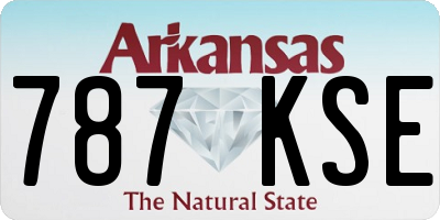 AR license plate 787KSE