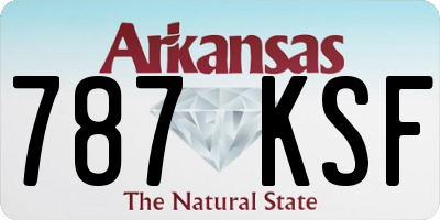 AR license plate 787KSF