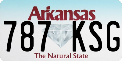 AR license plate 787KSG