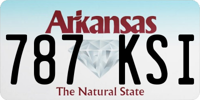 AR license plate 787KSI