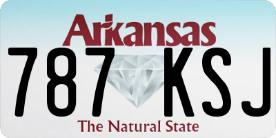 AR license plate 787KSJ