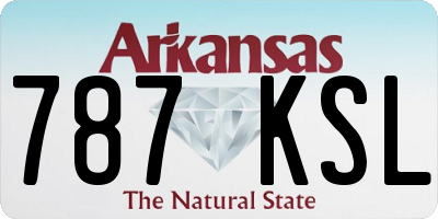 AR license plate 787KSL