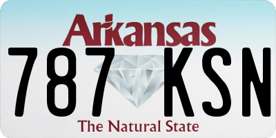 AR license plate 787KSN