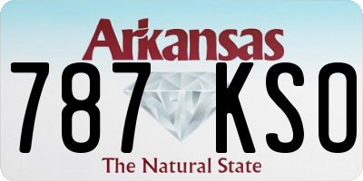 AR license plate 787KSO