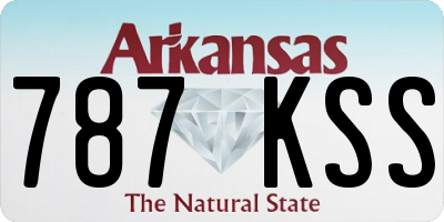 AR license plate 787KSS