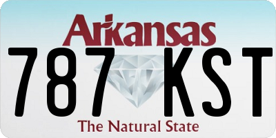 AR license plate 787KST
