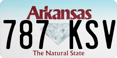 AR license plate 787KSV