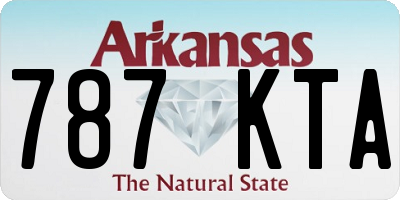 AR license plate 787KTA