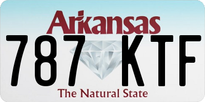 AR license plate 787KTF