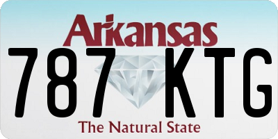 AR license plate 787KTG