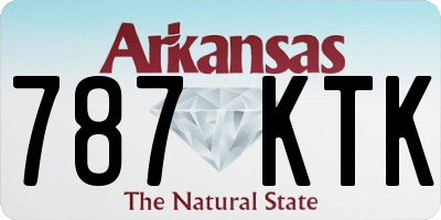 AR license plate 787KTK