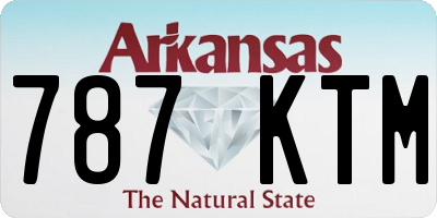 AR license plate 787KTM