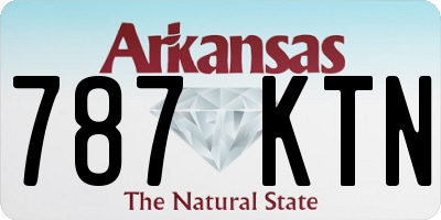 AR license plate 787KTN