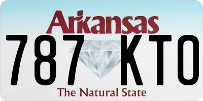 AR license plate 787KTO