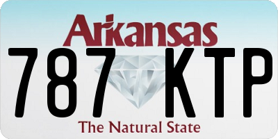 AR license plate 787KTP