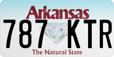 AR license plate 787KTR