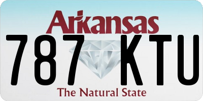 AR license plate 787KTU