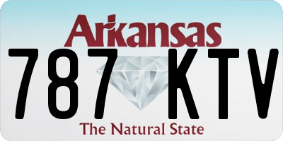 AR license plate 787KTV