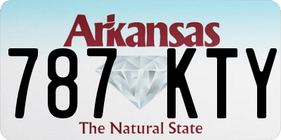 AR license plate 787KTY