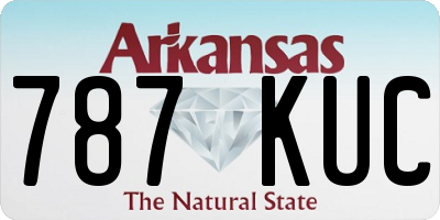 AR license plate 787KUC
