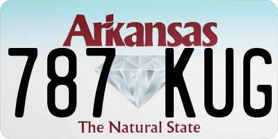 AR license plate 787KUG