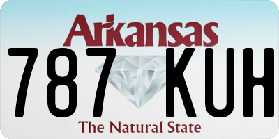 AR license plate 787KUH