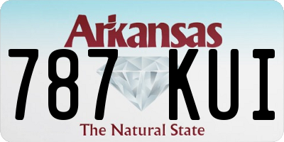 AR license plate 787KUI