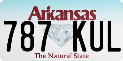 AR license plate 787KUL